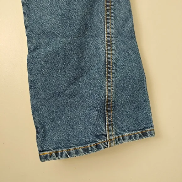 Levi's Noughties Bootcut Low Rise Jeans Size 29 Blue Wash Pocket Y2k 28 - Picture 12 of 16